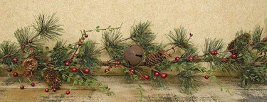 Red Berry Pine Garland - 4ft - The Fox Decor